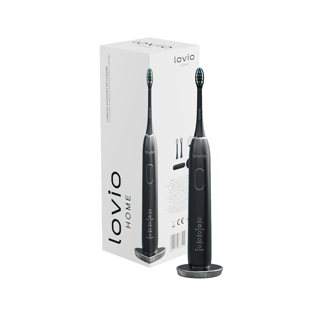 Cepillo de dientes eléctrico Lovio SonicProtect PRO negro LVTB124BK