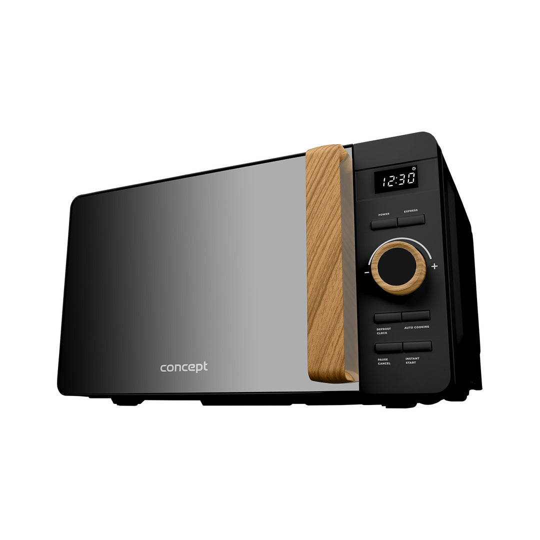 Microondas Concept, 5 niveles de potencia, función de descongelación, capacidad de 20 l, potencia de 800 W, color negro, MT3520bc