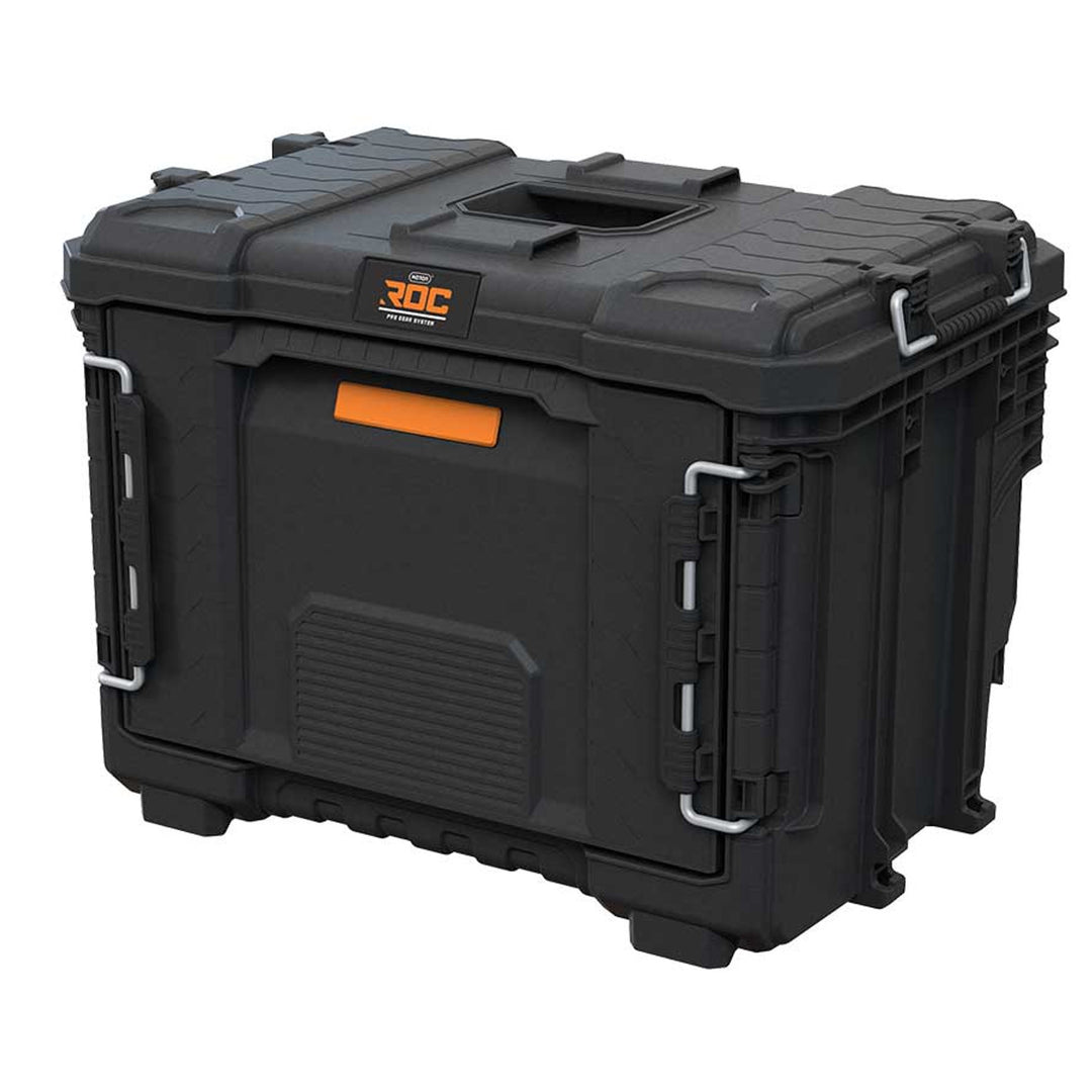 Caja de herramientas XL Keter ROC Pro Gear 2.0, con un cajón grande, sistema de sujeción para el transporte, posibilidad de colgarla en la pared, diseño modular, 271384