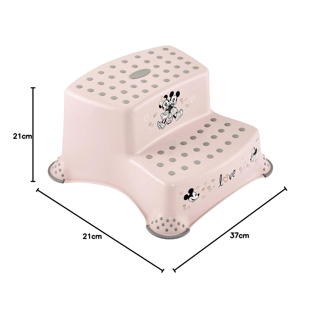 Escalón infantil de dos peldaños Keeeper, con función antideslizante, serie «Minnie Mouse», capacidad de carga de hasta 120 kg, 1003258124700