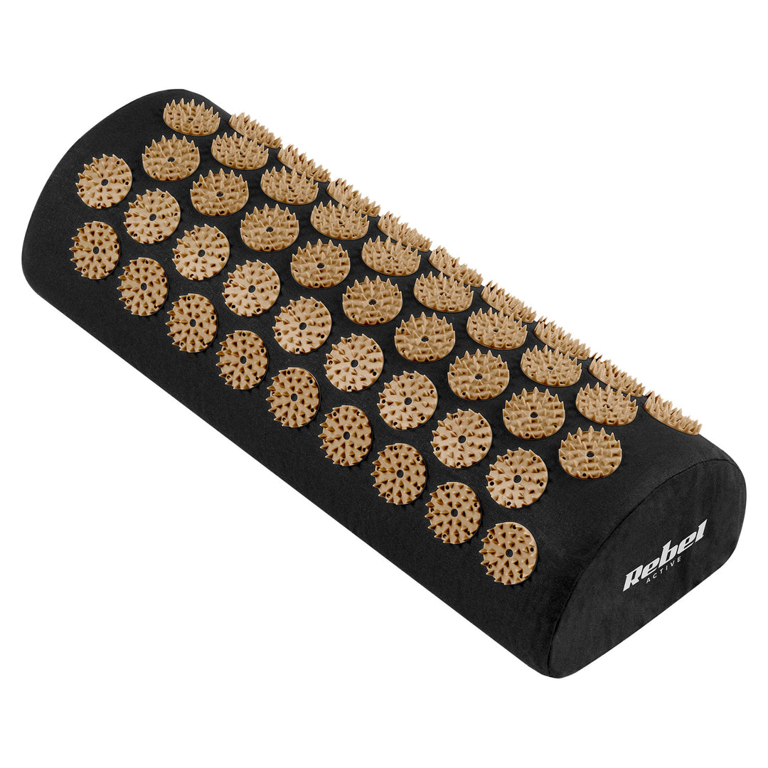 Esterilla de salud con púas para acupresión y cojín, 110 x 42 cm, XL, púas doradas, Rebel Active
