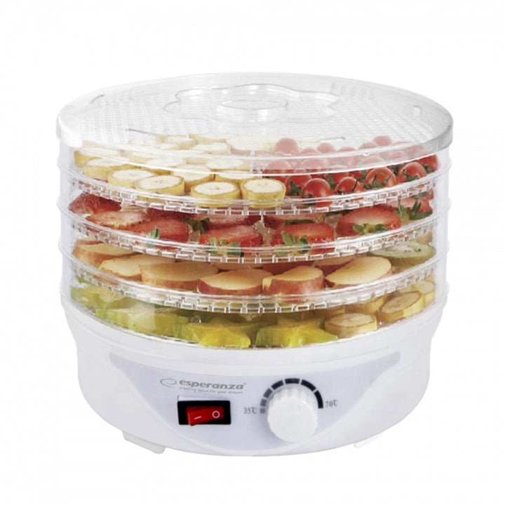 Secador de setas, frutas, verduras y hierbas, 250 W, 8 programas de secado Esperanza