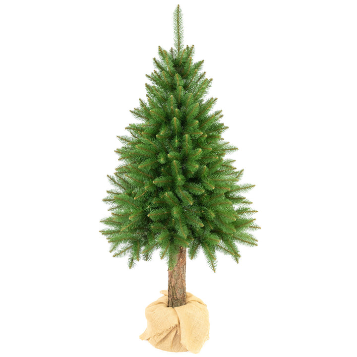 Árbol de Navidad de abeto con tronco Premium de 200 cm, frondoso y realista, Damich