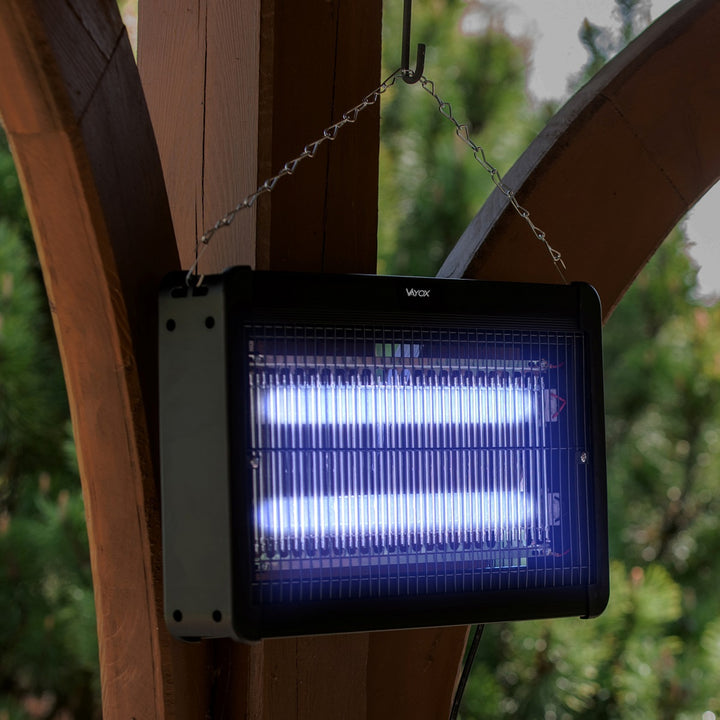 Lámpara electrónica para matar mosquitos, moscas y polillas, trampa eléctrica, UV, 20 W, Vayox, 2 unidades