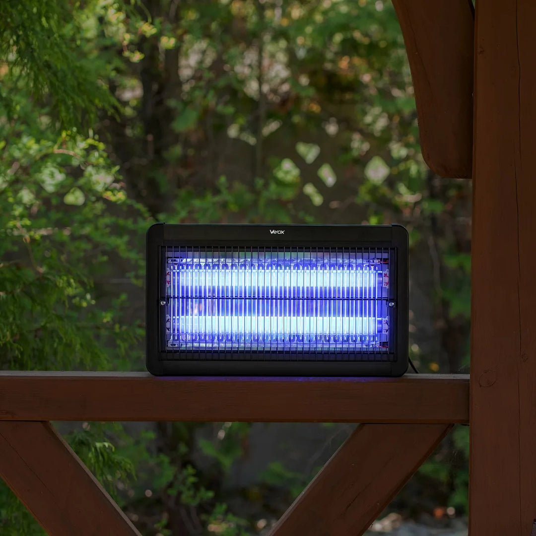 Lámpara electrónica para matar mosquitos, moscas y polillas, trampa eléctrica, UV, 20 W, Vayox, 2 unidades