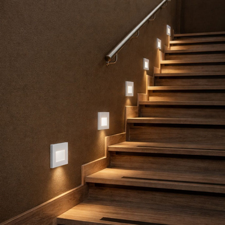 Lámpara Lunca LED de 1 W, IP20, blanca, color de luz regulable: 3000, 4500 y 6500 K, 77196, 2 unidades