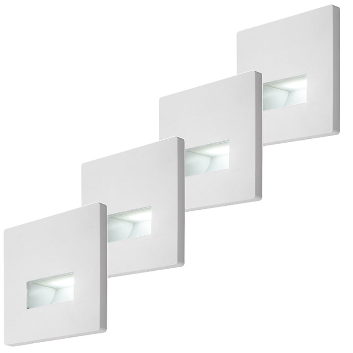 Lámpara Lunca LED de 1 W, IP20, blanca, temperatura de color regulable: 3000, 4500 y 6500 K, 77196, 4 unidades