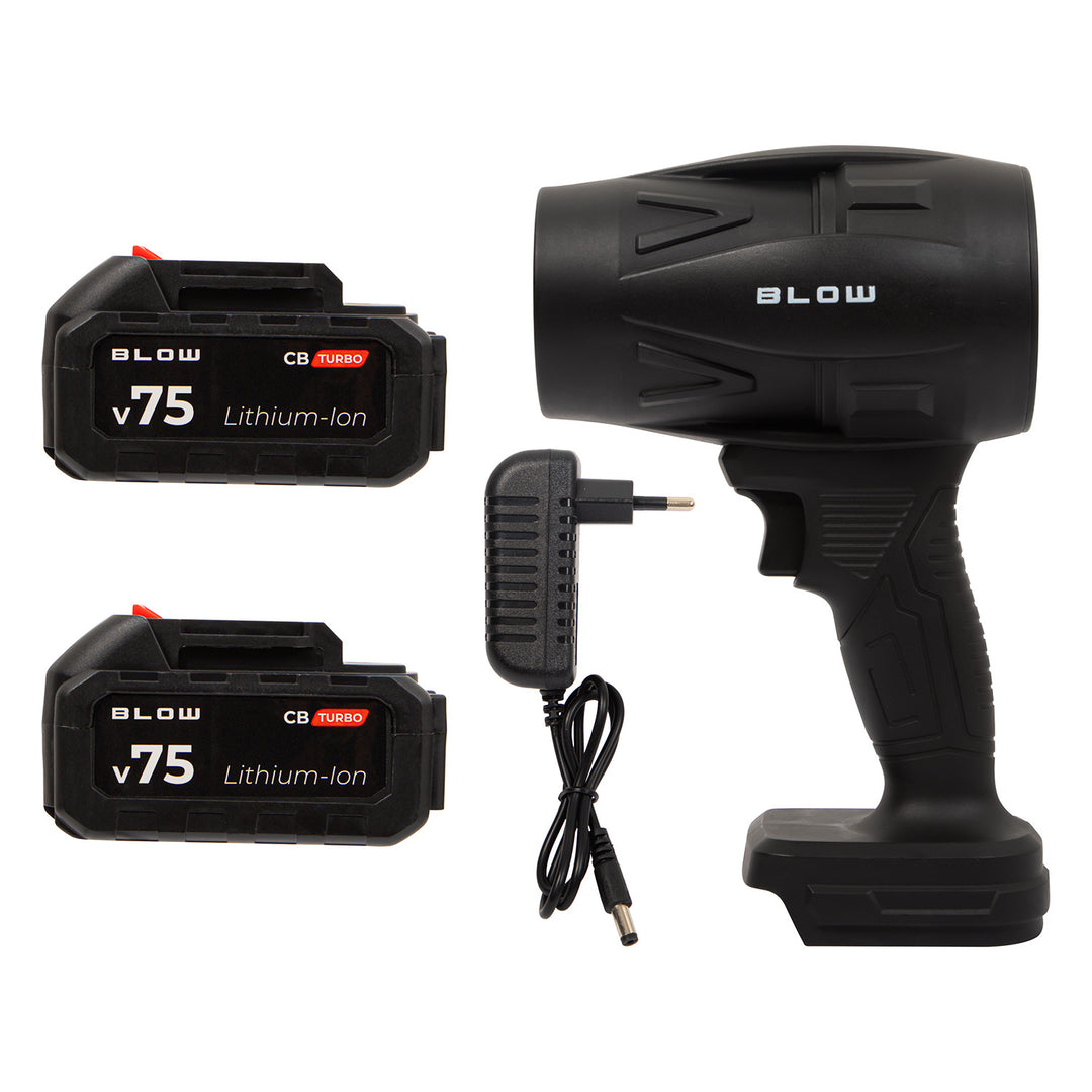 Soplador a batería BLOW 21 V CB TURBO, 130 000 revoluciones, 2,4 Ah, maletín