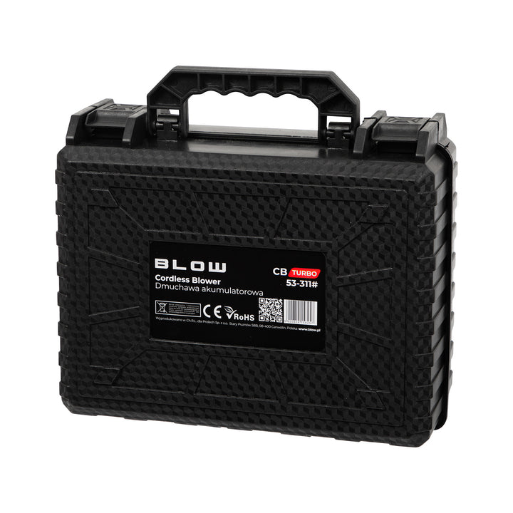 Soplador a batería BLOW 21 V CB TURBO, 130 000 revoluciones, 2,4 Ah, maletín