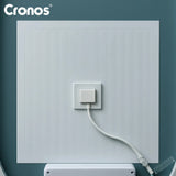 Espejo calefactado Cronos, ovalado, 50 x 80 cm, LED en tres colores, protección IP44, sistema antivaho