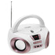 Radio Boombox con CD-MP3, USB, radio FM, AUX, toma para auriculares, Adler, AD 1181