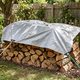 Lona plateada de 120 g, 4 x 6 m, VA0476, impermeable, Vayox