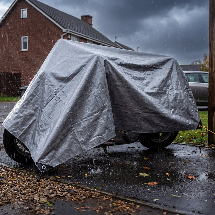 Lona plateada de 120 g, 4 x 6 m, VA0476, impermeable, Vayox