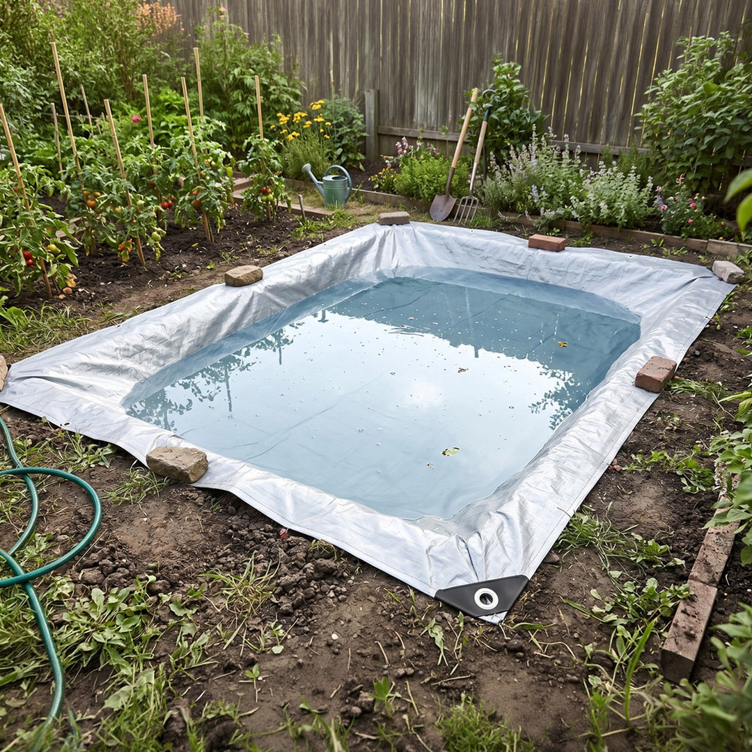 Lona plateada de 120 g, 4 x 6 m, VA0476, impermeable, Vayox