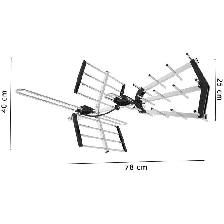 Antena direccional DVB-T/T2 VA900 COMBO con filtro LTE, de aluminio, Vayox