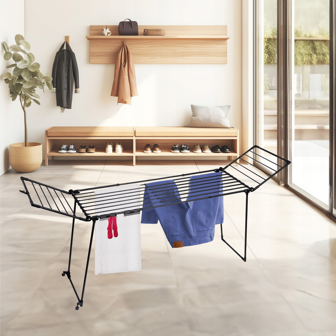 Tendedero, 27 m de superficie, extensible, plegable, de pie, grande, Bona XXL, Sepio