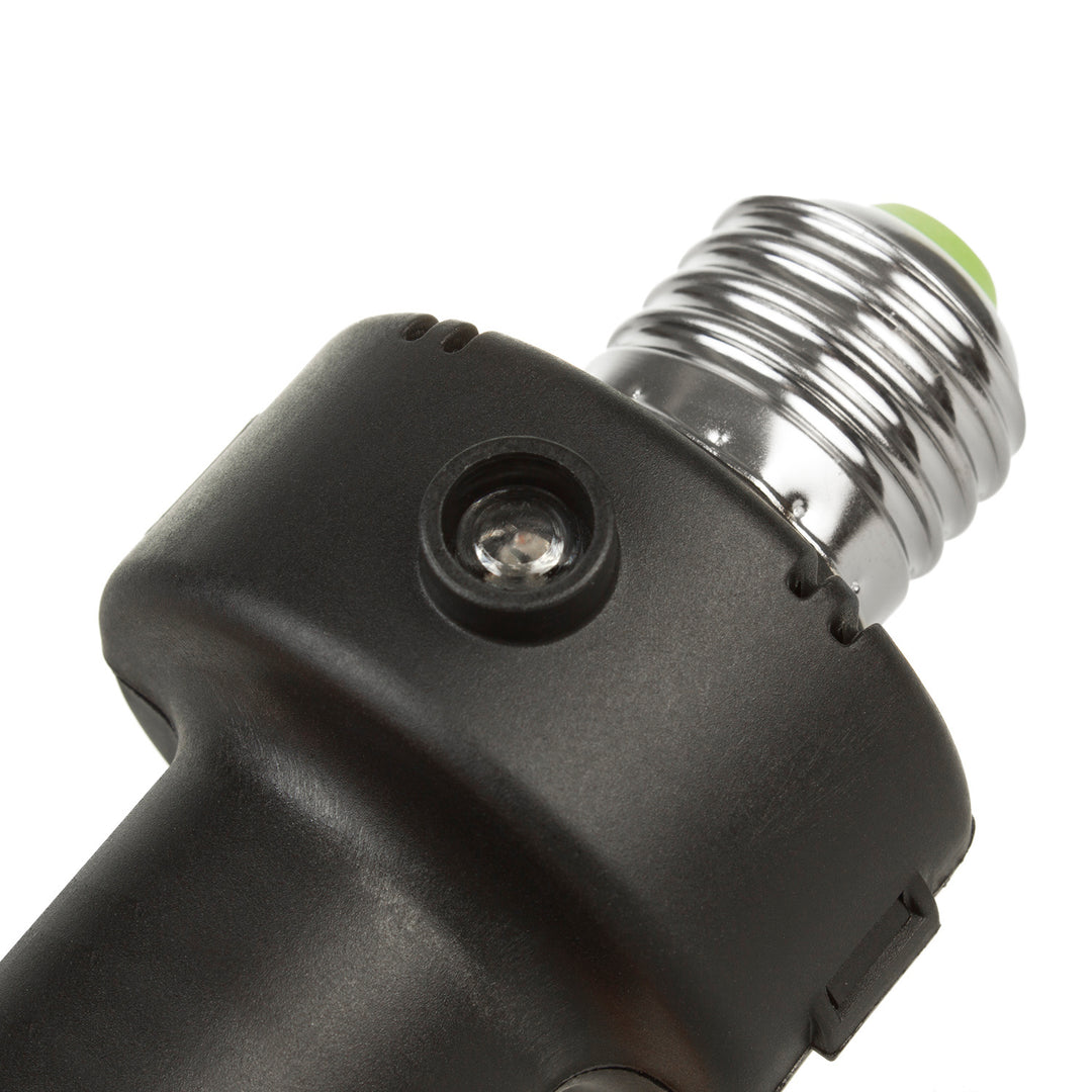 Portabombilla E27 Maclean, 100 W, con sensor crepuscular y temporizador, MCE21B, 2 unidades