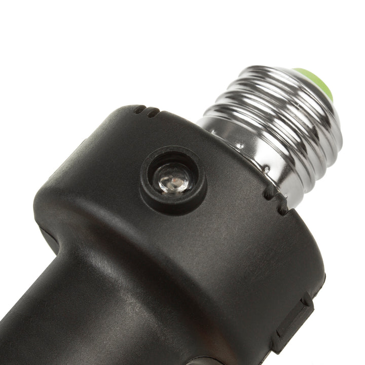 Portabombilla E27 Maclean, 100 W, con sensor crepuscular y temporizador, MCE21B, 4 unidades