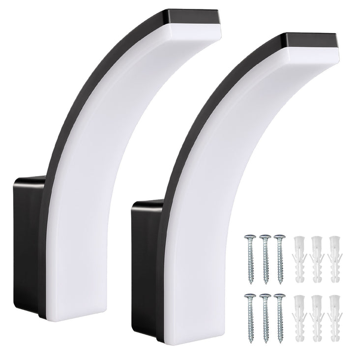 Lámpara LED Maclean, color negro, 20 W, IP65, 2750 lm, luz blanca neutra (4000 K) MCE511 B, 2 unidades