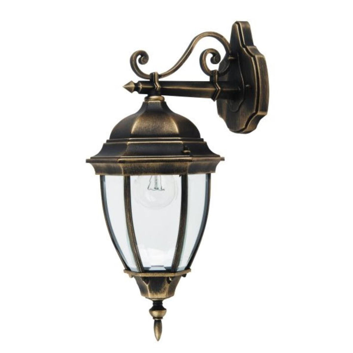 Aplique Rabalux, para exterior, IP44, E27, máx. 60 W, oro antiguo, Toronto, 4 unidades
