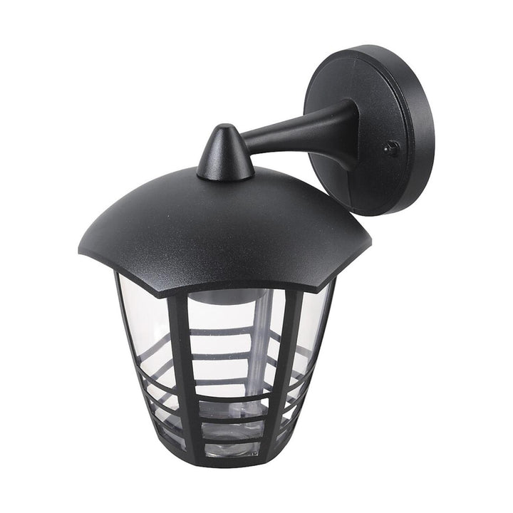 Aplique Rabalux, para exterior, IP44, E27, máx. 60 W, negro, Marseille, 4 unidades