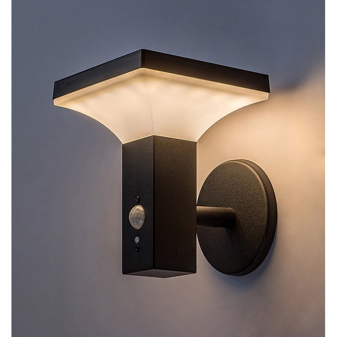 Lámpara Rabalux, de pared, para exteriores, solar, IP44, LED de 4 W, Geleen, 4 unidades