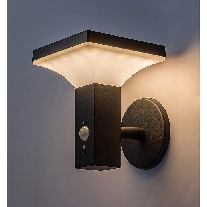 Lámpara Rabalux, de pared, para exteriores, solar, IP44, LED de 4 W, Geleen, 4 unidades