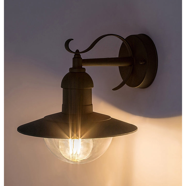 Aplique Rabalux, para exterior, IP44, E27, máx. 60 W, verde, Oslo, 2 unidades