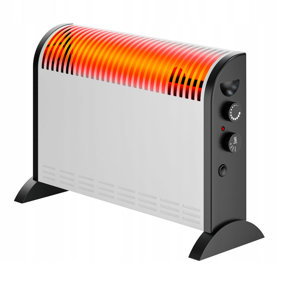 Convector eléctrico Extralink, potencia de 2000 W, ventilador integrado para la distribución del calor, regulación en 3 niveles, modo turbo, LCV-06