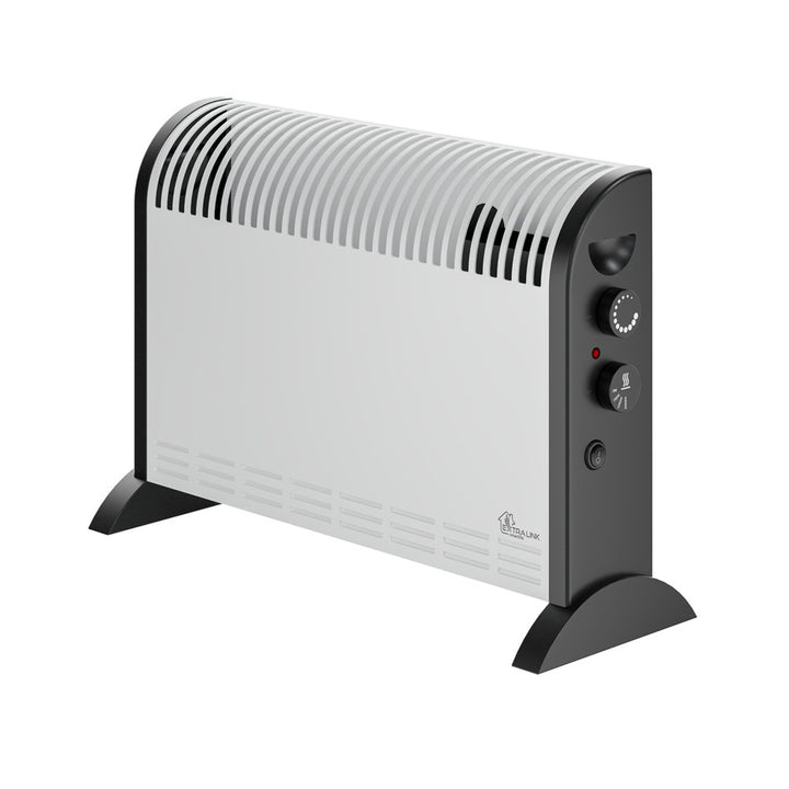 Convector eléctrico Extralink, potencia de 2000 W, ventilador integrado para la distribución del calor, regulación en 3 niveles, modo turbo, LCV-06