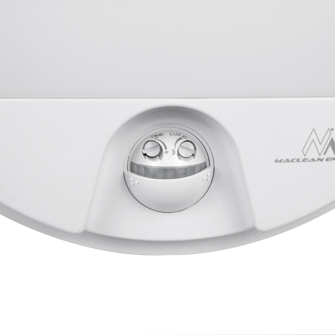 Lámpara LED con sensor de movimiento Maclean, sensor PIR, color blanco, 15 W, IP54, 1100 lm, luz neutra, MCE291 W, 2 unidades