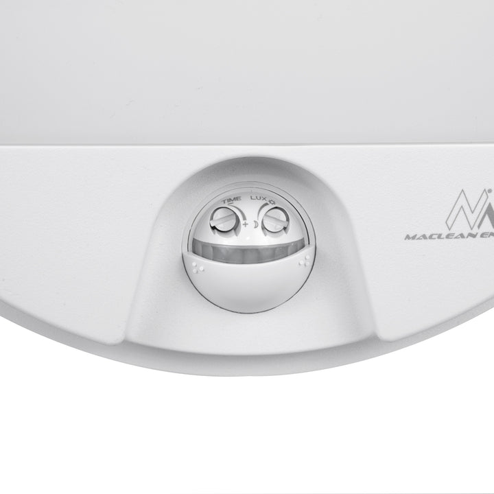 Lámpara LED con sensor de movimiento Maclean, sensor PIR, color blanco, 15 W, IP54, 1100 lm, luz neutra, MCE291 W, 2 unidades