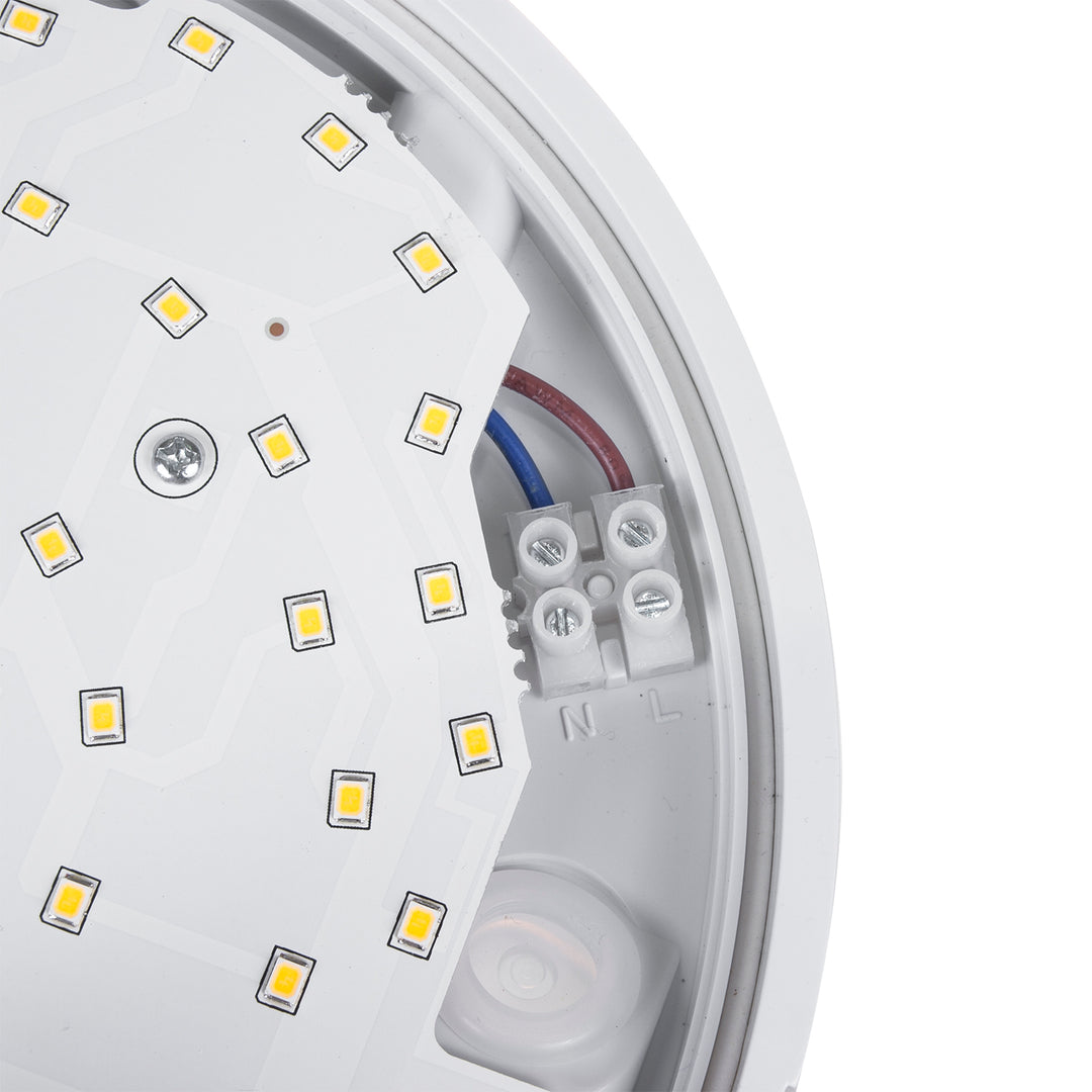 Lámpara LED con sensor de movimiento Maclean, sensor PIR, color blanco, 15 W, IP54, 1100 lm, luz neutra, MCE291 W, 2 unidades
