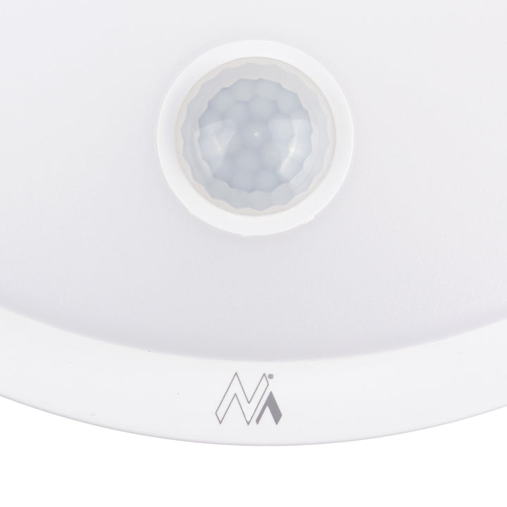 Lámpara LED con sensor de movimiento Maclean, sensor PIR, color blanco, 10 W, IP65, 1000 lm, luz neutra, MCE525 W, 2 unidades