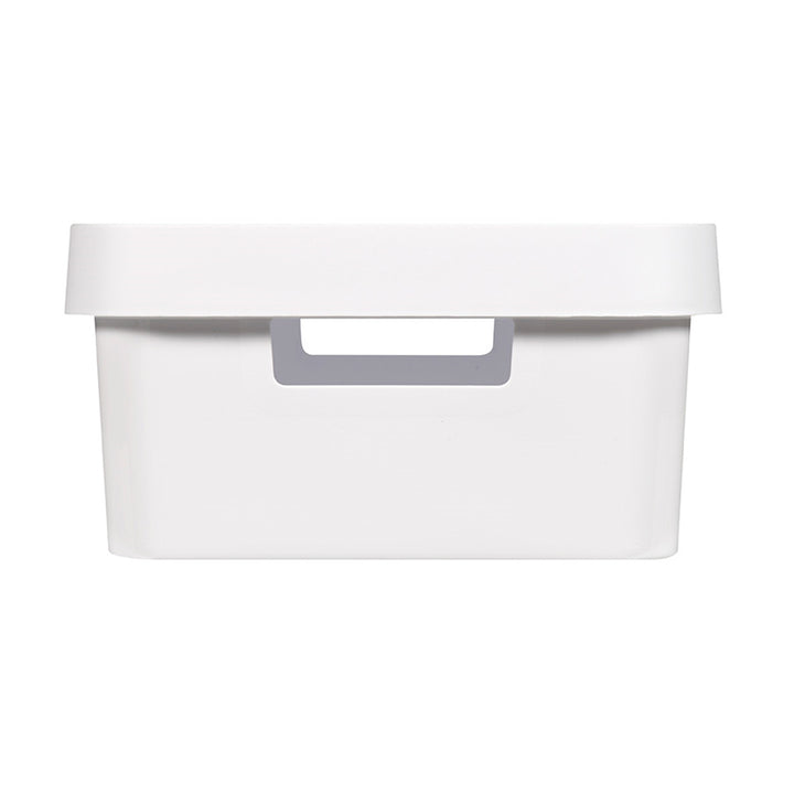 Recipiente con tapa Curver Infinity de 11 litros, color blanco, 3 unidades