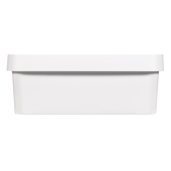 Recipiente con tapa Curver Infinity de 11 litros, color blanco, 4 unidades