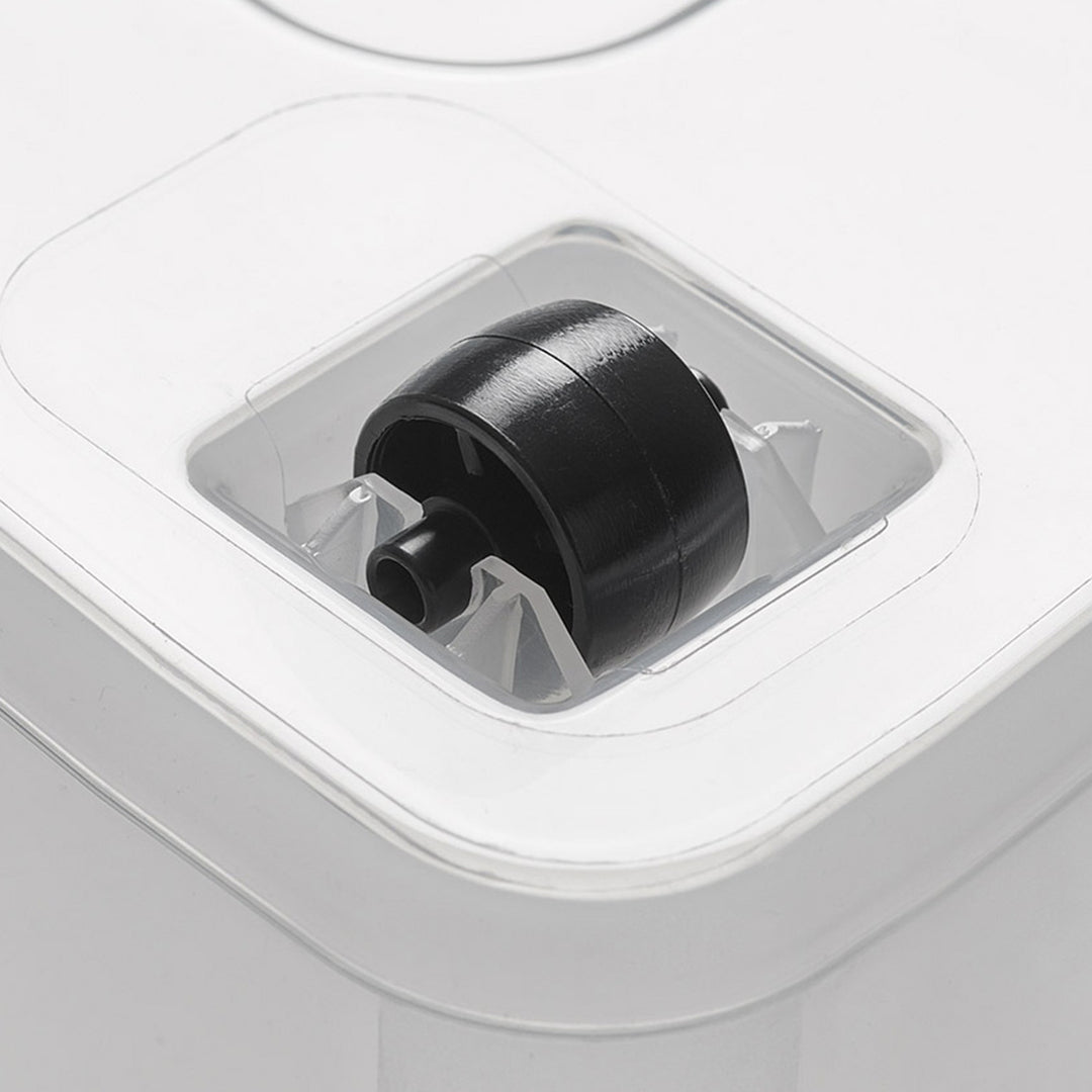 Contenedor Moxom SimpleStore, capacidad de 60 l, transparente, tapa con cierres a presión, con ruedas, sin BPA, 04-0081, 2 unidades