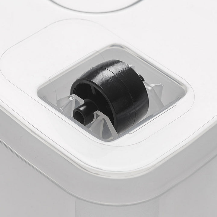 Contenedor Moxom SimpleStore, capacidad de 40 l, transparente, tapa con cierres a presión, con ruedas, sin BPA, 04-0076, 3 unidades