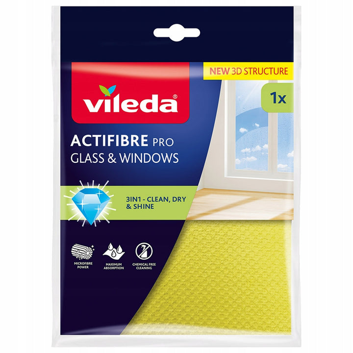 Fregona plana con cubo y escurridor GreenBlue, dos recambios de microfibra HQ, capacidad de 5,7 l, MaxiClean GB870 + paño Vileda Actifibre Pro
