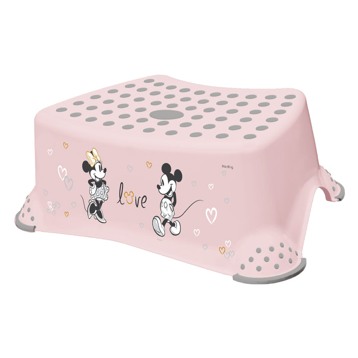 Estribo infantil + estribo infantil de dos peldaños Keeeper, con función antideslizante, serie «Minnie Mouse»
