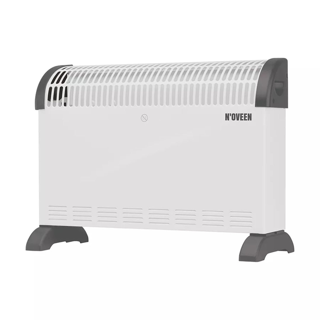 Convector eléctrico, 2000 W, con termostato, blanco, Noveen