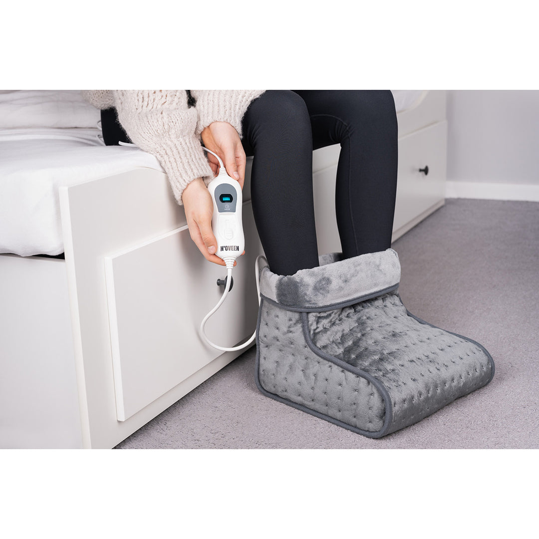 Calentador eléctrico para pies con mando a distancia, 3 niveles, 100 W, Noveen