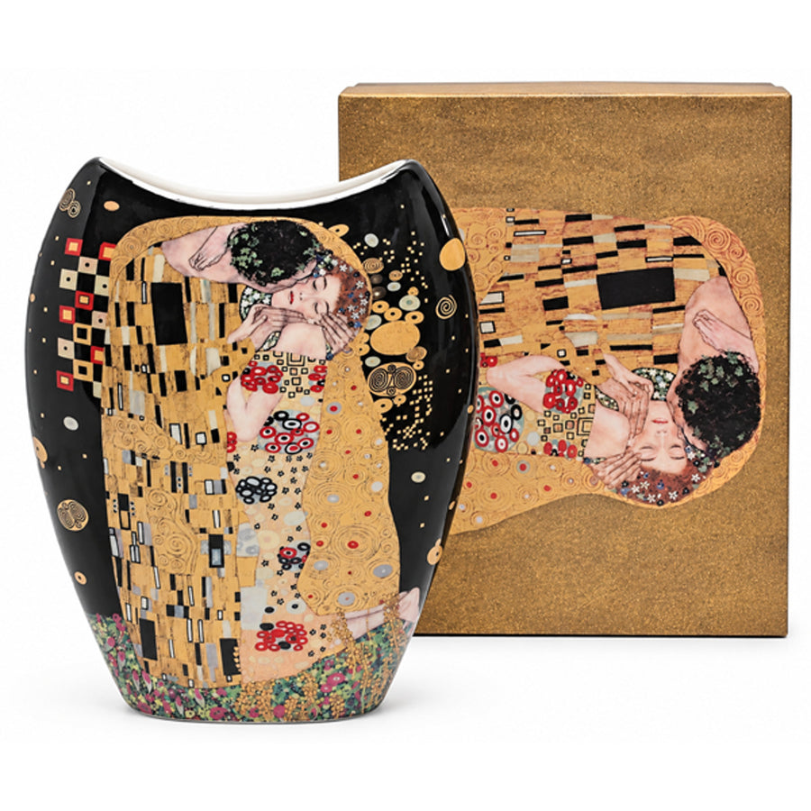 Jarrón de porcelana «El beso» de Gustav Klimt, Queen Isabell