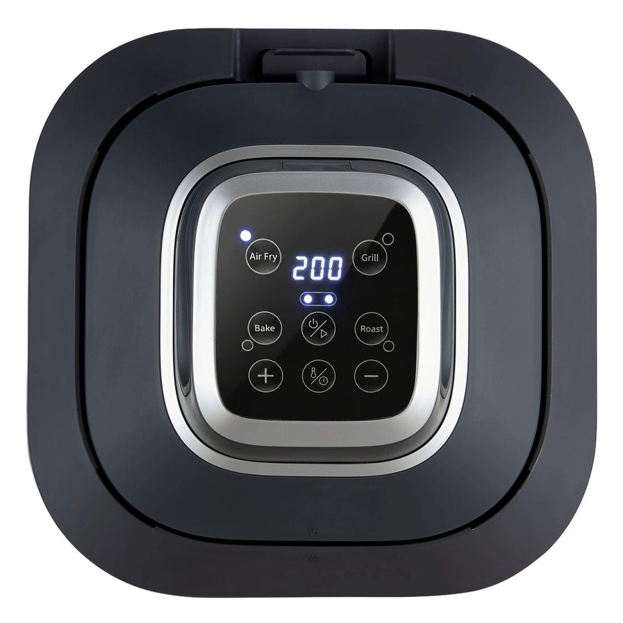 Freidora sin aceite LOVIO PureFry Ultra Crisp LVAF003BK 4 l + 1,5 l, 1550 W, negra, con recipientes de cristal