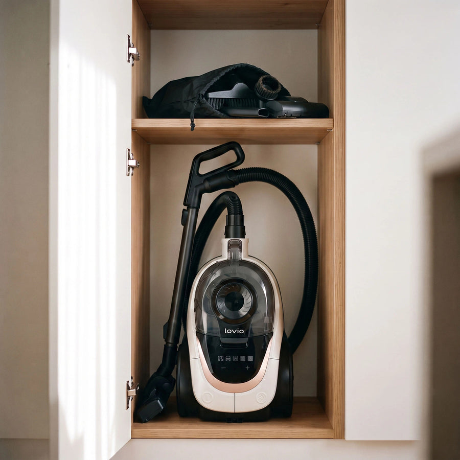 Aspiradora sin bolsa LOVIO VacuuFlex L PRO LVCVC004, 899 W, 3 l, con mando a distancia