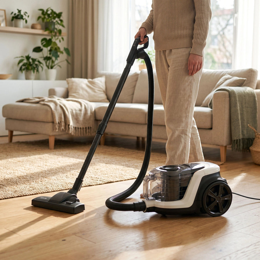 Aspiradora sin bolsa LOVIO VacuuFlex L PRO LVCVC004, 899 W, 3 l, con mando a distancia