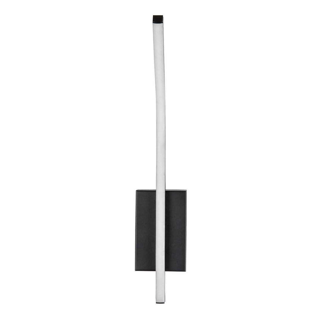 Aplique de interior Tilmann, negro, LED 10 W, 550 lm, 4000 K, H 36 cm, IP44, control táctil, 75088