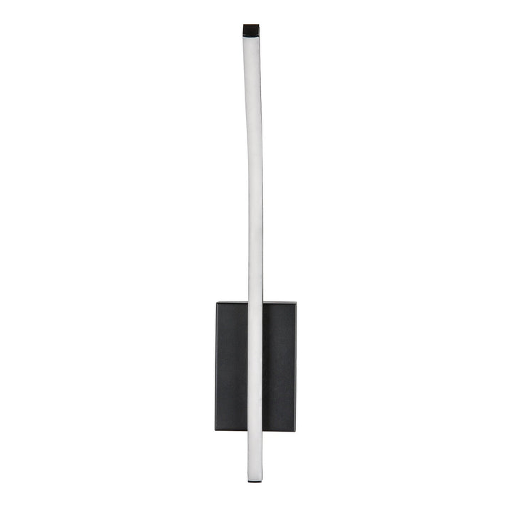 Aplique de interior Tilmann, negro, LED 10 W, 550 lm, 4000 K, H 36 cm, IP44, control táctil, 75088