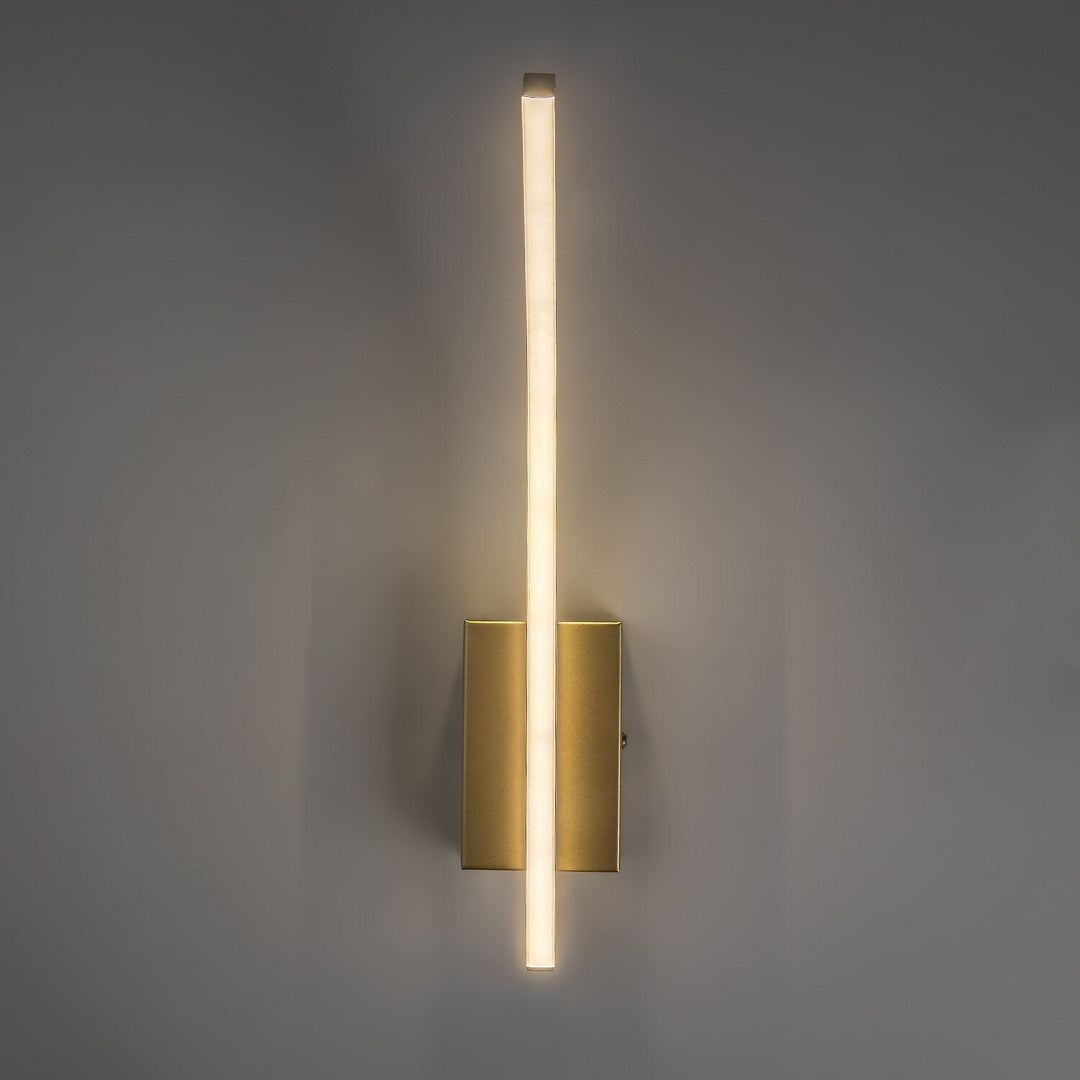 Aplique de interior Tilmann, dorado, LED 10 W, 550 lm, 4000 K, H 36 cm, IP44, control táctil, 75089