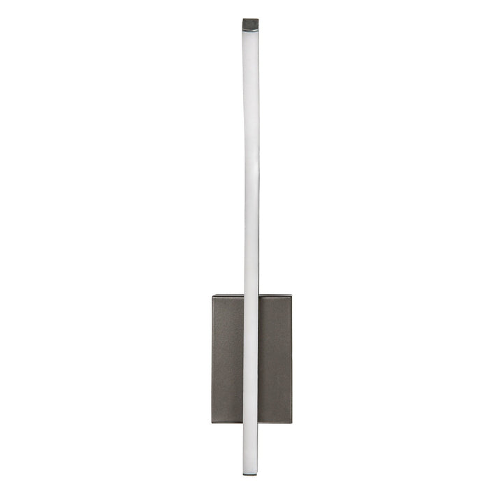 Aplique de interior Tilmann, color gris plomo, LED 10 W, 550 lm, 4000 K, H 36 cm, IP44, control táctil, 75 000